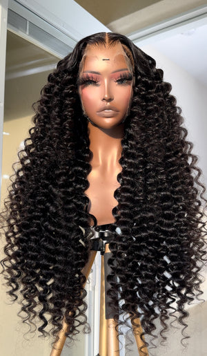 LUXURY DEEP WAVE w/ BOMB WAND CURLS